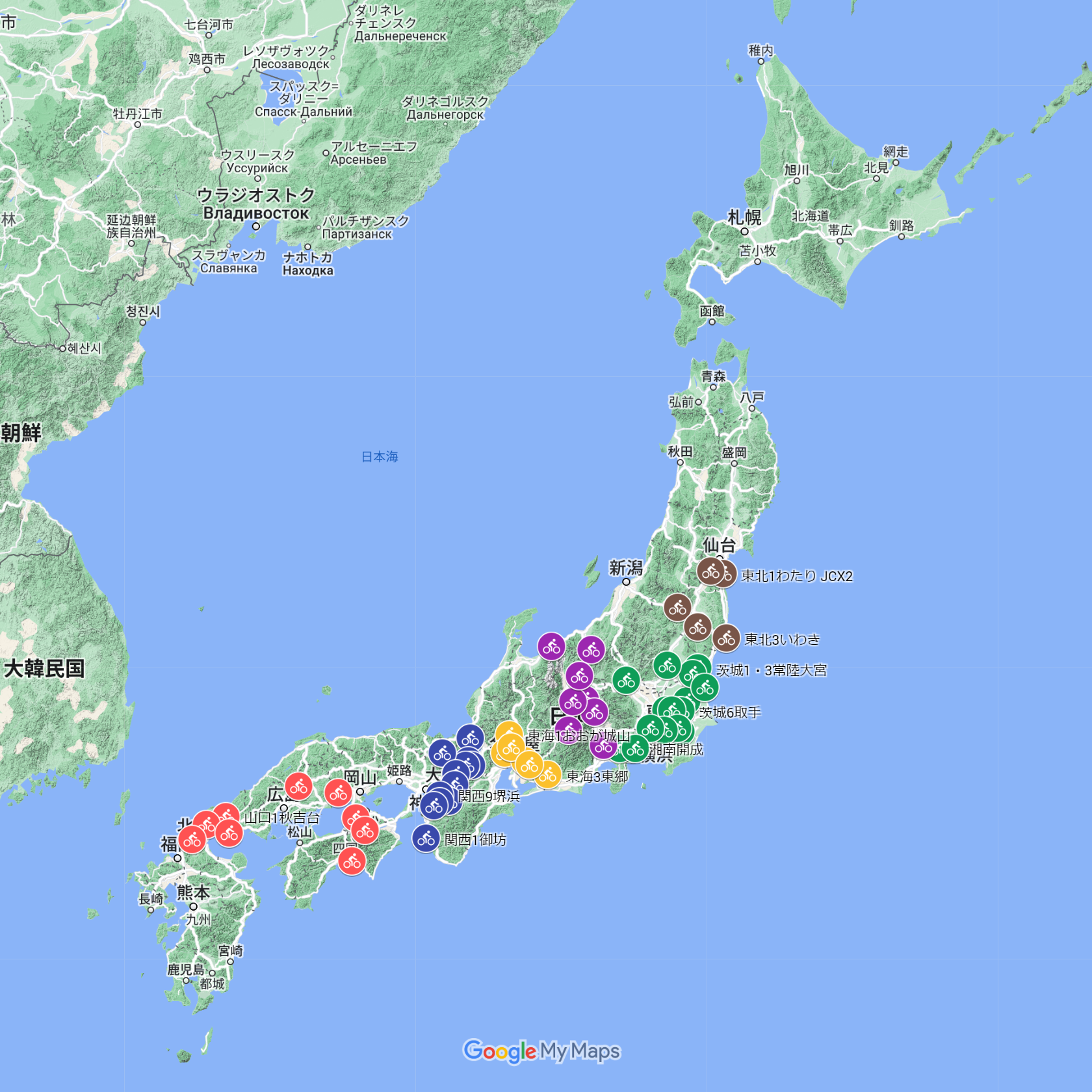 開催地マップを公開しました（2024-2025シーズン）